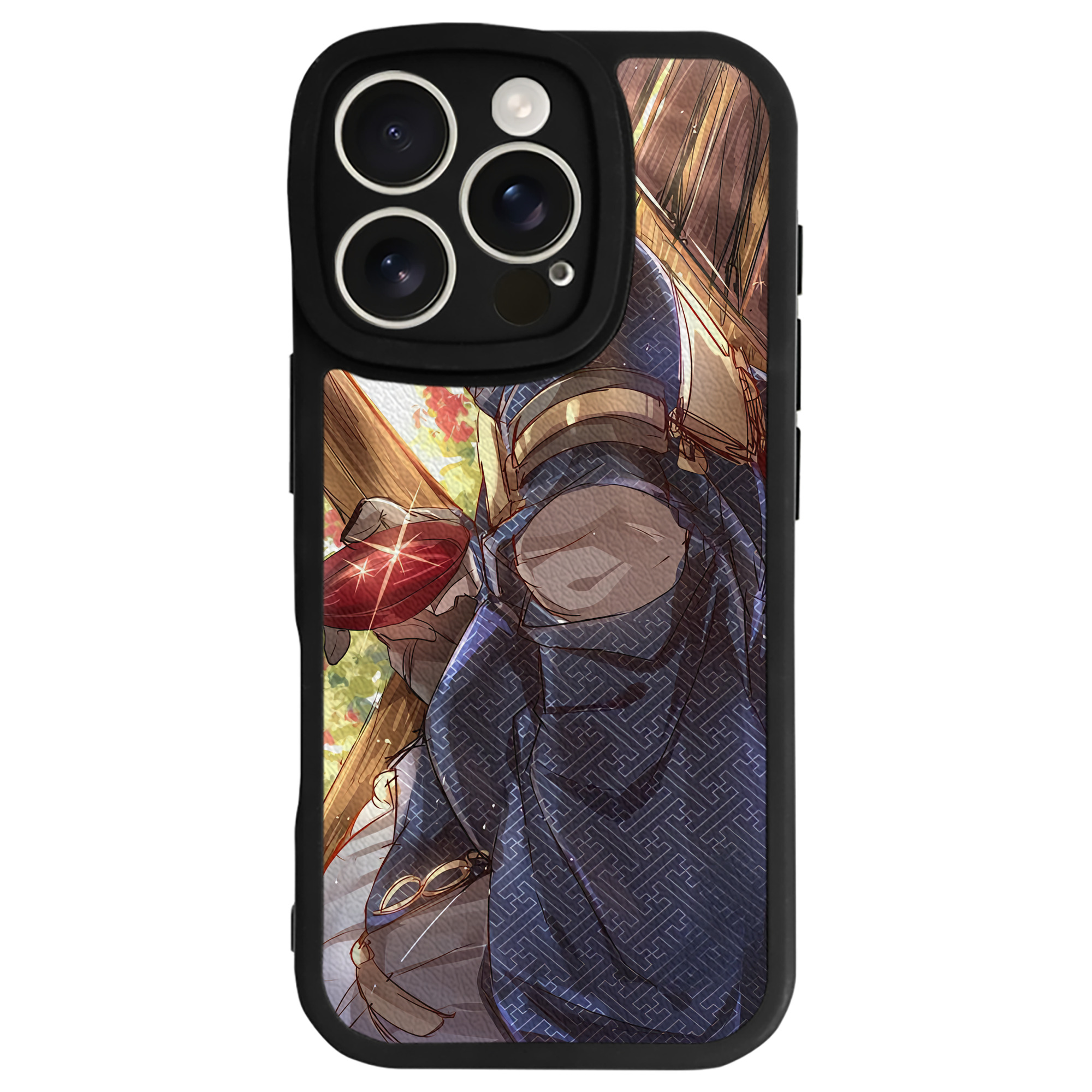 （画像用） 刀剣乱舞 Touken Ranbu 【iPhone 16シリーズ対応】シリコンスマホケース（レザー調） 材質：シリコン